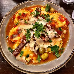 Cheese Ravioli with eggplant