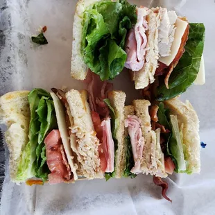 Triple Decker Sandwiches