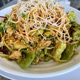 Spicy Thai Chicken Salad $14.25 ~ dressing had a nice kick to it ... yes please!!