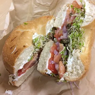 Salmon Lox Bagel on Plain [01.16.15]