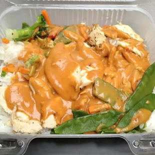 Thai peanut chicken