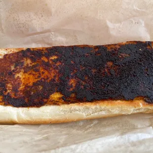 Burnt Garlic Bread.