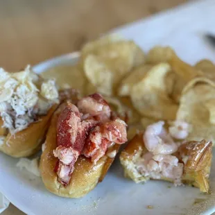 Trio, with the shrimp half-massacred