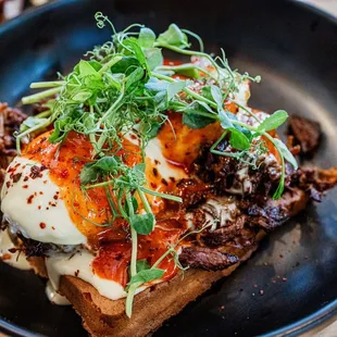 Korean Pork Eggs Benedict