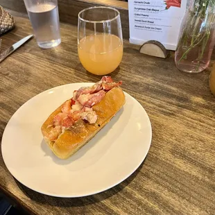 Lobster with very buttery roll, one of the best versions in town.