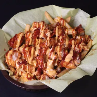 Our most popular chicken deluxe fries!