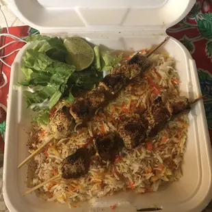 Chicken Kabob Plate