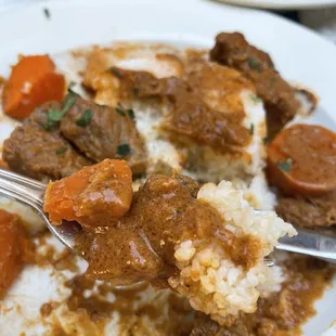 I ordered the Mafe and it was so good. Felt like a much needed home cooked meal.