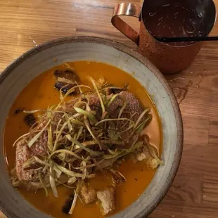 Snapper and Cranberry Mule