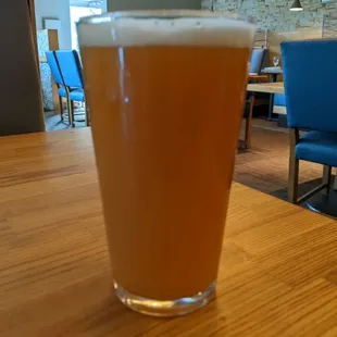 A Pint of Reptar Juice, a hazy IPA from Twenty-Six Acres.