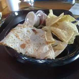 BBQ chicken quesadilla