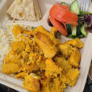 Chicken kabob plate