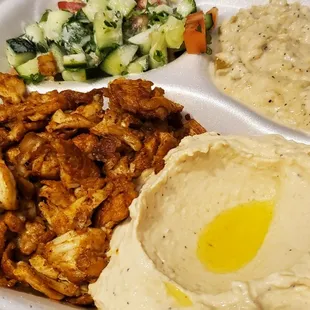 Chicken shawarma platter