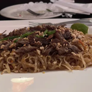 Pad Thai with duck