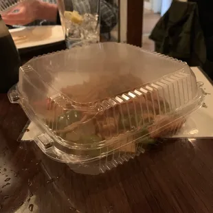 This is their "to go box" ..... interesting right?