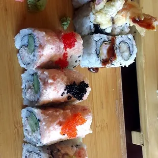 Harmony Roll and shrimp tempura  roll