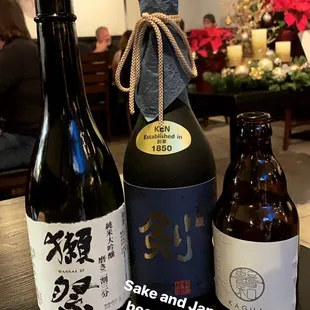 High end Sake: Dassai 23 and &quot;Ken&quot; join us for our monthly sake tasting nights