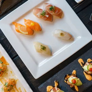sushi, sushi and sashimi, sashimi, food