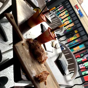 a plate of food on a table