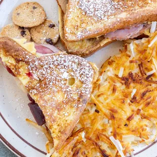 Breakfast Special: Monte Cristo sandwich w/ Hashbrowns ($14.99)