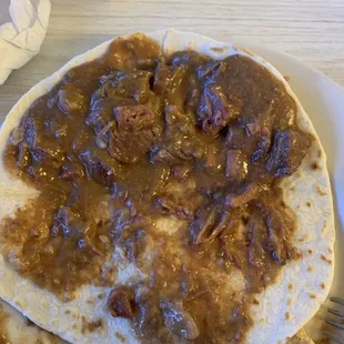 Carne guisada taco