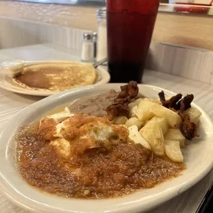 a plate of food on a table