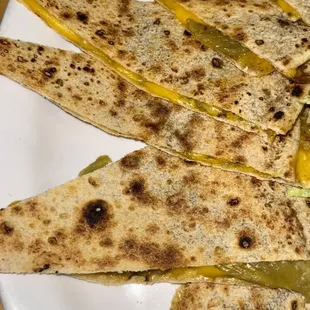 Green chili quesadilla