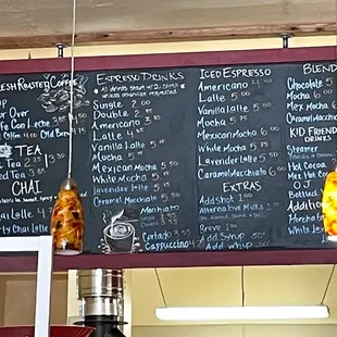 Menu as of 5/2022