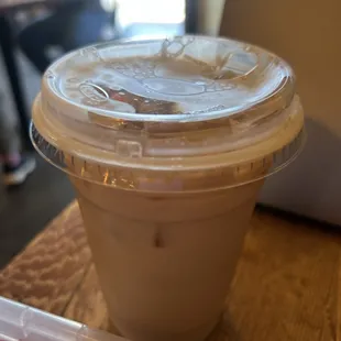 Chai (sweetened) iced latte