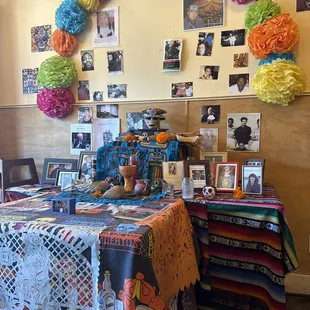 The altar for Dia Los Muertos