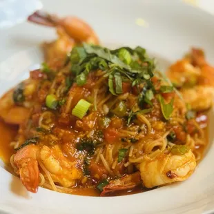 SHRIMP CAPELLINI AL CHECCA