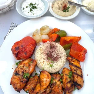 Chicken Kabob Plate