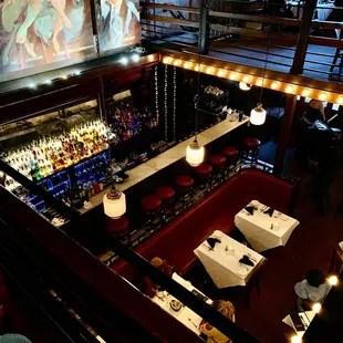 Open view from the upstairs seating. Very cool.