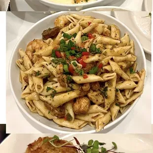 Shrimp &amp; Grits $23  Pasta Jambalaya $24  Louisiana Blue Crab Cakes $20