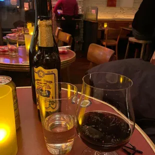 oysters and mussels, drink