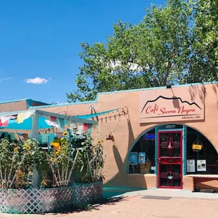 the front of the restaurant