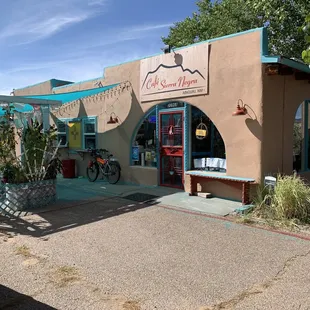 the outside of the building