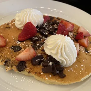 Chocolate chip pancakes