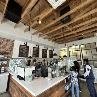 customers at the counter