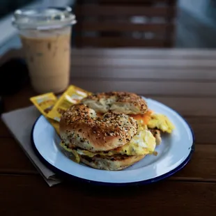 Bagel egg and cheese