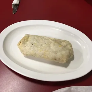 Bean and cheese burrito