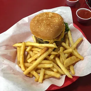 Bacon, cheese burger