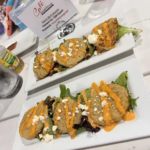 Fried Green Tomatoes with Feta Cheese