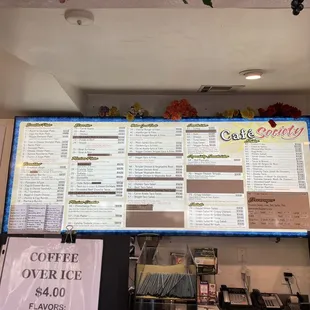 Inside menu