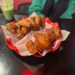 Sweet chili and soy garlic wings