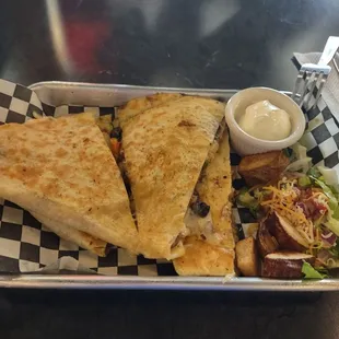 My Supreme Quesadilla, it was good, but not supreme.