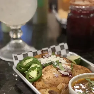 Close up of the tacos