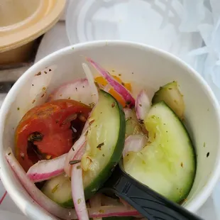 Cucumber tomato salad