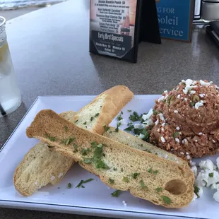 Goat Cheese and Romesco dip.