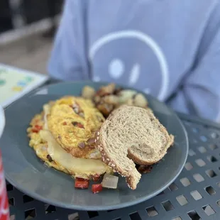 Omelette with potatoes